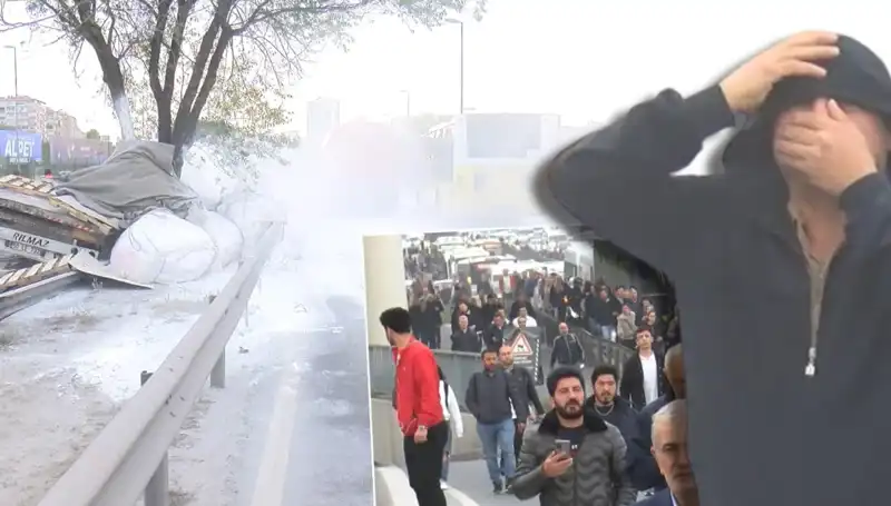 D-100'de Şok Anlar: Alçı Yüklü TIR Trafiği Felç Etti!